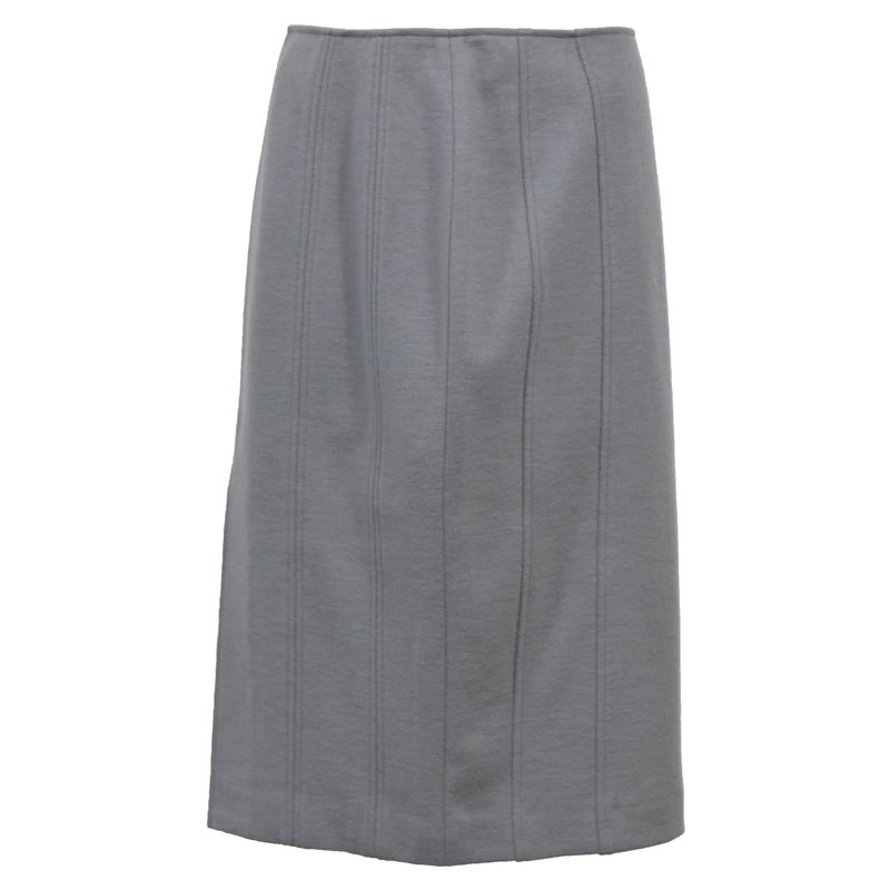 Maison Margiela Panelled Pencil Skirt In Grey Wool